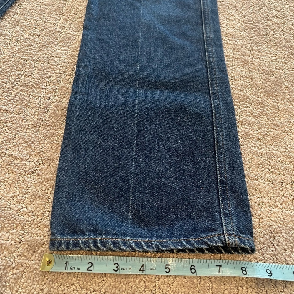 Goldsign A Jean, Dark Blue, Straight Leg, High Rise, 28” Inseam,W3342-759,Sz. 25 - Picture 12 of 16